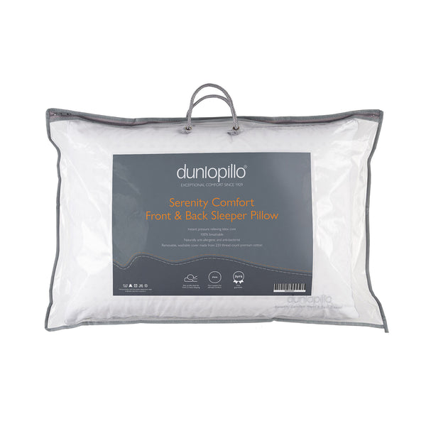 Dunlopillo Serenity Comfort Latex Front & Back Sleeper Pillow