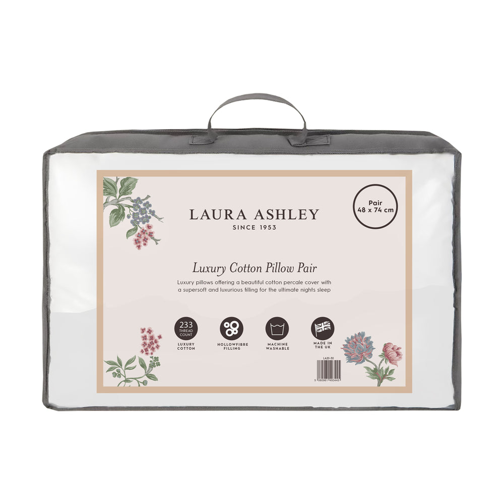 Laura Ashley Luxury Cotton Pillow Pair