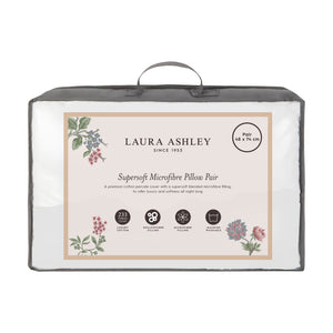 Laura Ashley Supersoft Microfibre Pillow Pair